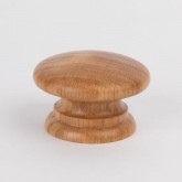 Knob style A 48mm oak lacquered wooden knob